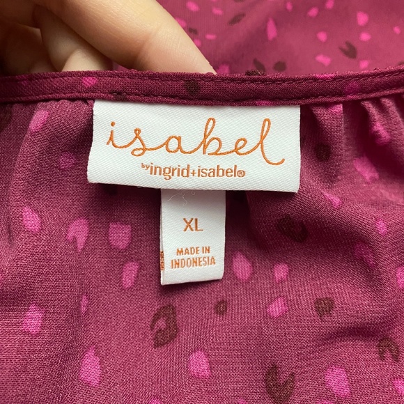 Isabel Maternity by Ingrid + Isabel Purple Blouse - Picture 6 of 10